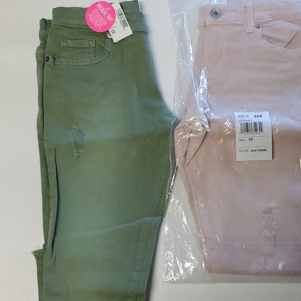 Big girls distressed jeans